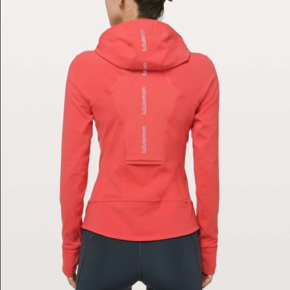 lululemon athletica Jackets & Blazers - Lululemon Dash Into Dusk Jacket 8 NWT 
Poppy Coral. EUC